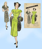 Butterick 3479: 1940s Misses Peplum Dress Sz 32 Bust Vintage Sewing Pattern