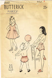 1940s Vintage Butterick Sewing Pattern 3940 Uncut Toddler Girls Slip & Panties 4 -Vintage4me2