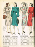 Butterick 4084: 1940s Misses Post WWII Day Dress Sz 30 B Vintage Sewing Pattern