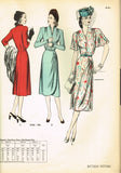 Butterick 4156: 1940s Glamorous Misses Cocktail Dress Sz 36 B Vintage Sewing Pattern