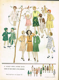 1930s Vintage Butterick Sewing Pattern 4200 Darling Toddler Girls Dress Size 6