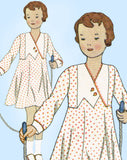 1930s Vintage Butterick Sewing Pattern 4200 Darling Toddler Girls Dress Size 6