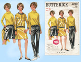 1960s Vintage Butterick Sewing Pattern 4229 Fun Vinyl Separates Mod Style! 34 B