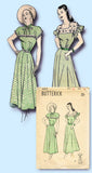 1940s Vintage Butterick Sewing Pattern 4443 Misses Street Dress Size 14 32 Bust