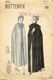 1940s Original Vintage Butterick Sewing Pattern 4591 Gorgeous Misses Cape Sz SM