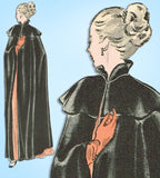 1940s Original Vintage Butterick Sewing Pattern 4591 Gorgeous Misses Cape Sz SM