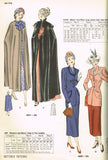 1940s Original Vintage Butterick Sewing Pattern 4591 Gorgeous Misses Cape Sz SM