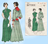 Butterick 4610: 1940s Stylish  Misses Street Dress Sz 32B Vintage Sewing Pattern