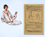 1920s Vintage Butterick Sewing Pattern 5380 Misses Raglan Nightgown Sz 36 Bust