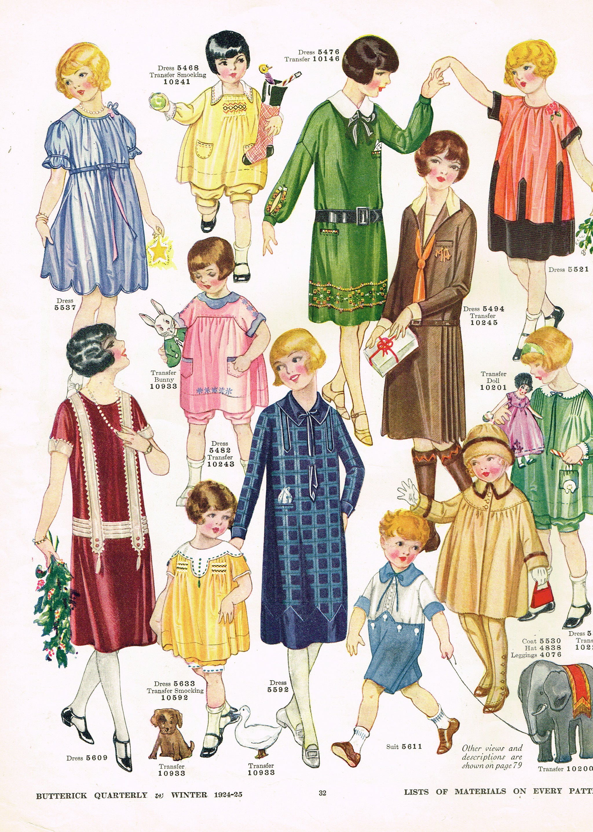 Fashion Standard 2369: 1920s Sweet Toddler Girls Dress Size 4 Vintage Sewing Pattern