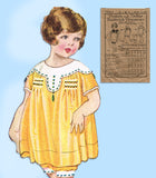 Butterick 5633: 1920s Cute Toddler Girls Bloomer Dress Sz4 Vintage Sewing Pattern