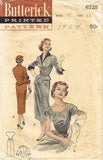 1950s Vintage 1953 Butterick Sewing Pattern 6725 Misses' Dress & Jacket Size 12