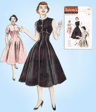 1950s Vintage Butterick Sewing Pattern 6913 Uncut Empire Princess Dress Sz 30 B - Vintage4me2