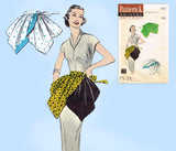 1950s Vintage Butterick Sewing Pattern 7142 Easy Misses Hostess Apron Fits All