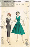 1950s Misses Butterick Sewing Pattern 7432 Uncut Misses Jumper Dress Sz 14 32B