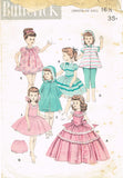 1950s Vintage Butterick Sewing Pattern 7975 16 Inch Toni Walker Doll Clothes