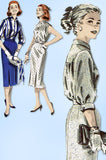 1950s Original Vintage Butterick Pattern 8024 Uncut Misses Skirt & Blouse Sz 36B