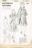 1930s Vintage Butterick Sewing Pattern 8057 Uncut Girls Dress and Coat Size 10