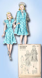 1930s Vintage Butterick Sewing Pattern 8057 Uncut Girls Dress and Coat Size 10