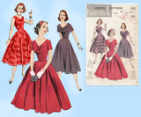 Butterick 8115: 1950s Stunning Misses Cocktail Dress 32 B Vintage Sewing Pattern