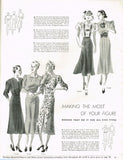1930s Vintage Butterick Delineator Patterns & Womens Magazine February 1937