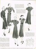 1930s Vintage Butterick Delineator Patterns & Womens Magazine February 1937