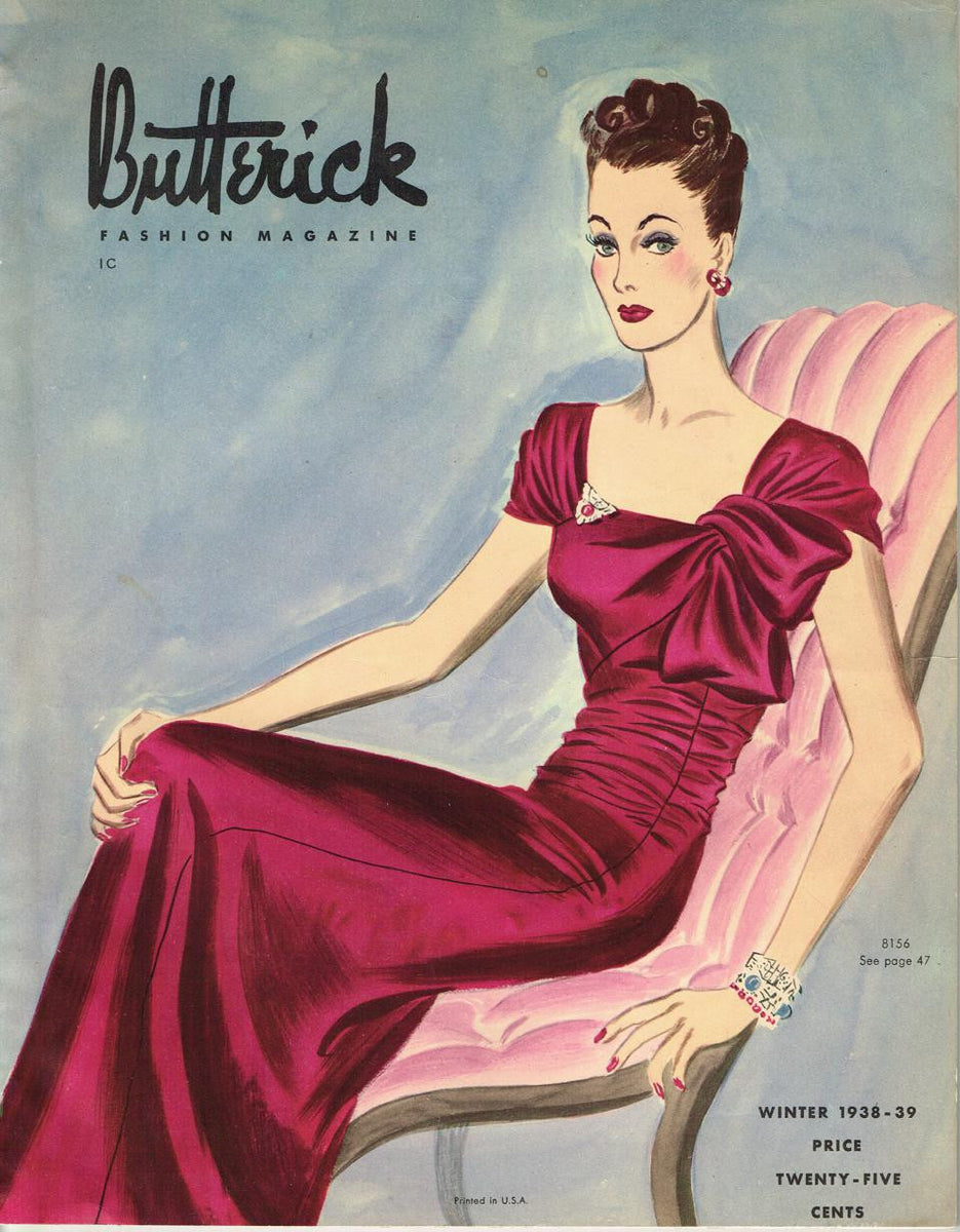 Instant Digital Download Butterick Winter 1938 Pattern Book Catalog ...