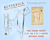 Butterick S-225: 1940s Vintage Uncut Misses Skirt 30W Basic Fitting Sewing Pattern