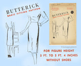 Butterick S-225: 1940s Vintage Uncut Misses Skirt 30W Basic Fitting Sewing Pattern