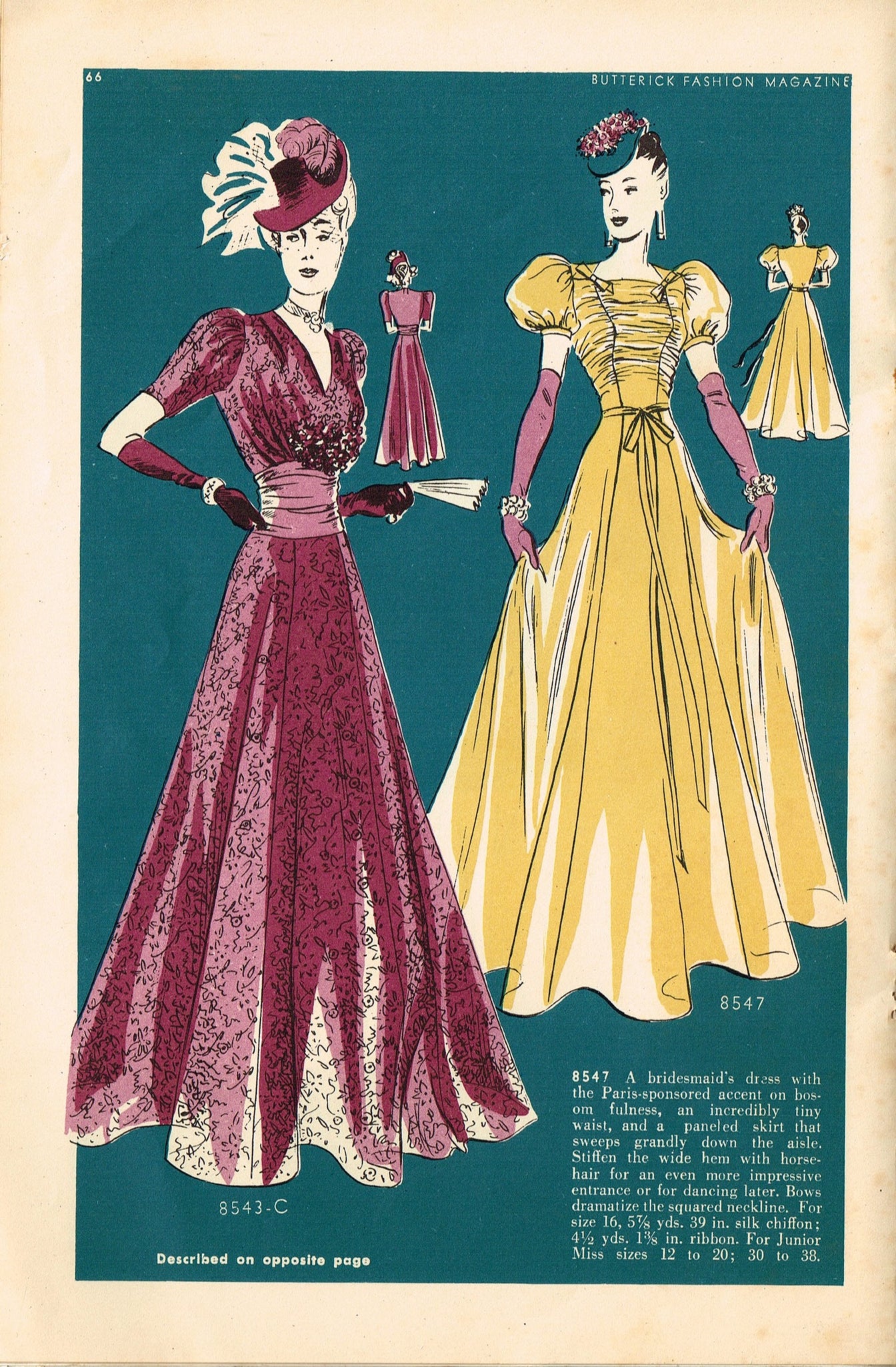 1930s Vintage Butterick Fashion Magazine Pattern Quarterly Catalog