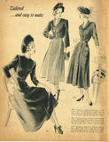 1940s Rare Fashion Service Mail Order Sewing Pattern 42 Page Catalog 1948