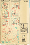 1930s Rare VTG Du Barry Embroidery Transfer 1270 Uncut Sunbonnet Sue DOW Motifs