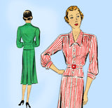 Du Barry 2048: 1930s Uncut Misses 2 PC Suit Size 34 Bust Vintage Sewing Pattern