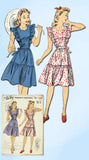 1940s Vintage Du Barry Sewing Pattern 5630 Uncut WWII Misses Sun Dress Size 30B - Vintage4me2