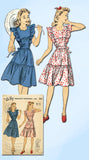 1940s Vintage Du Barry Sewing Pattern 5630 Uncut WWII Misses Sun Dress Size 36 B - Vintage4me2