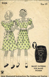 1930s Vintage Du Barry Sewing Pattern 935 Cute Little Girls Party Dress Size 10