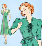 1930s VTG Hollywood Starlet Sewing Pattern 1390 Uncut Joan Blondell Dress Sz 34B