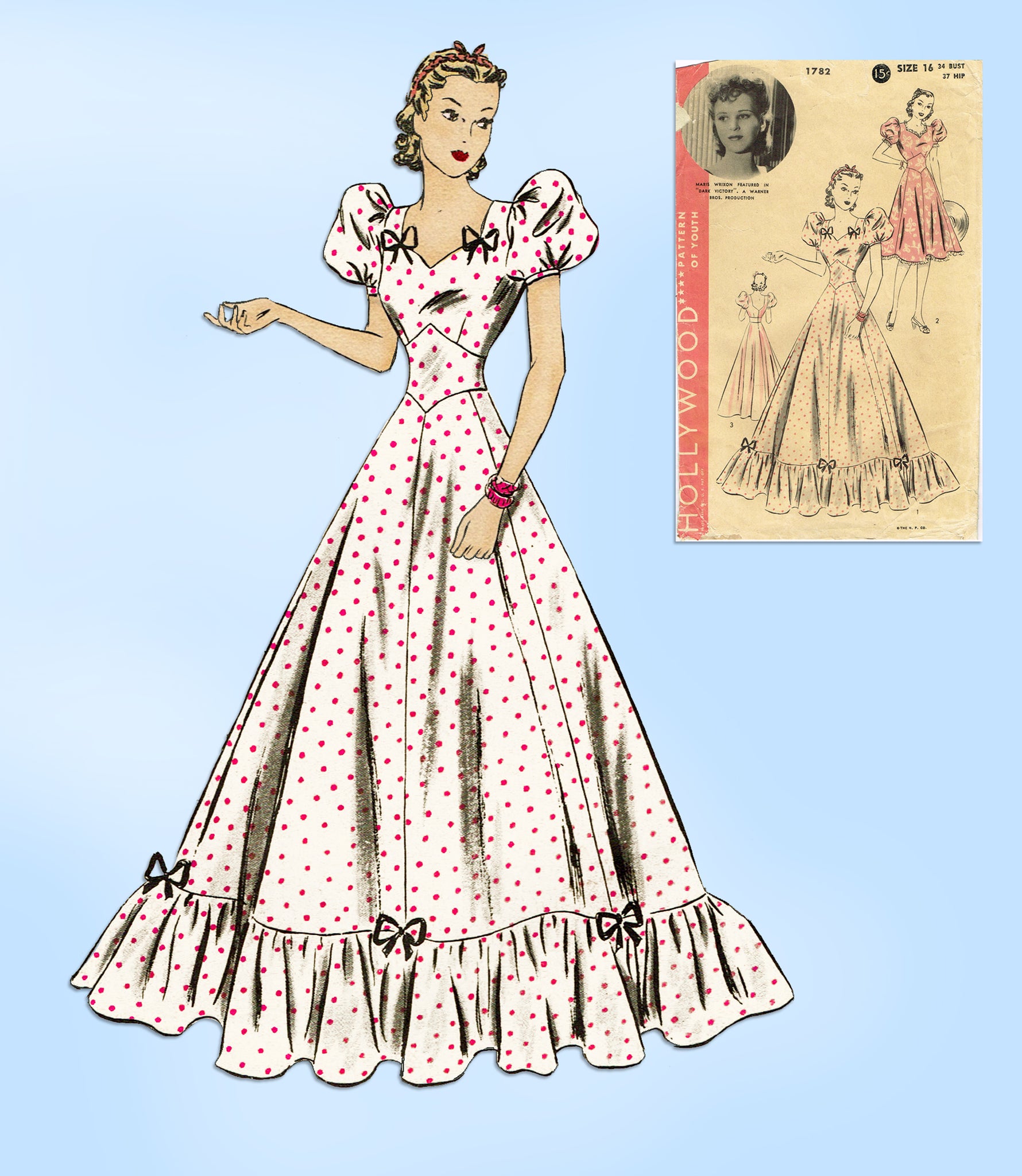 The 1930s / 1940s Movie Stars & Fashions of Hollywood Patterns - The  Vintage Inn