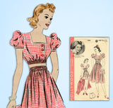 1940s Vintage Hollywood Starlet Sewing Pattern 1802 Uncut Shorts Top & Skirt 34B