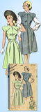 1940s Vintage Hollywood Sewing Pattern 1880 WWII Misses Dress or Jumper Sz 30 B - Vintage4me2