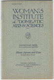 1920s Mary Brooks Picken Woman's Institute Sewing Book 8 Aprons and Caps