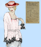 Ladies Home Journal 2719: 1920s Uncut Misses Blouse 36 B Vintage Sewing Pattern