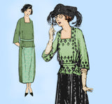 Ladies Home Journal 2746: 1920s Uncut Designer Dress 34B Vintage Sewing Pattern