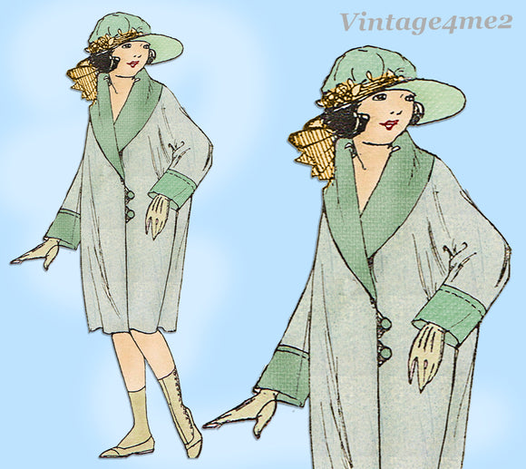 1920s VTG Ladies Home Journal Sewing Pattern 6229 FF Girls Flapper Dress Sz  10