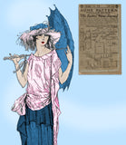 Ladies Home Journal 3146: 1920s Uncut Misses Dress 38 B Vintage Sewing Pattern