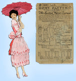 Ladies Home Journal 3419: 1920s Uncut Misses Dress 34 B Vintage Sewing Pattern