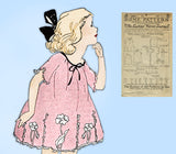 Ladies Home Journal 3591: 1920s Toddler Girls Dress Sz 6 Vintage Sewing Pattern