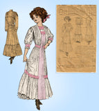 Ladies Home Journal 4971: 1910s Edwardian Dress Sz 34 B Vintage Sewing Pattern - Vintage4me2