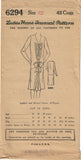 1920s VTG Ladies Home Journal Sewing Pattern 6294 FF Plus Size Flapper Dress 42B