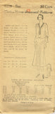 1930s VTG Ladies Home Journal Sewing Pattern 6399 Uncut Dress & Bolero Size 36 B - Vintage4me2